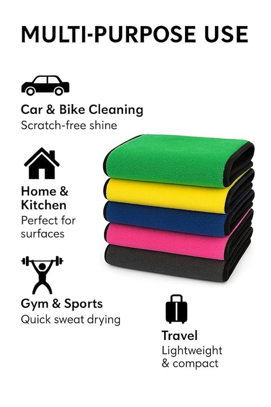 Microfiber Cleaning Towel - Pack of 5 (30x40 cm)