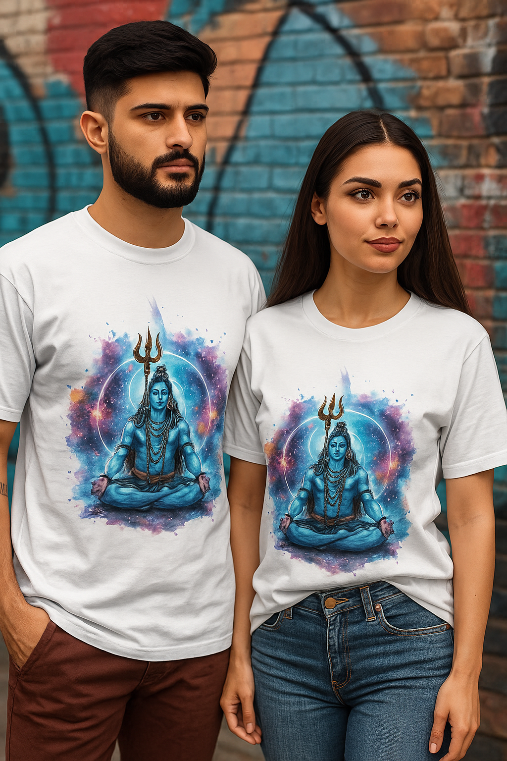 Adiyogi Cosmic Shiva T-Shirt – Premium Sublimation on Polyester