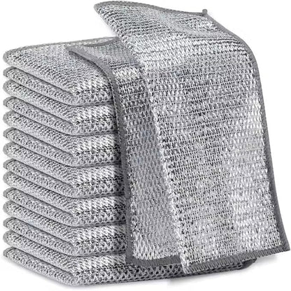 Steel Wire Mesh Scrubbing Cloth - Pack of 5 (20x20 cm)