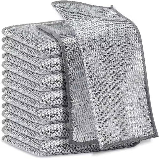 Steel Wire Mesh Scrubbing Cloth - Pack of 5 (20x20 cm)