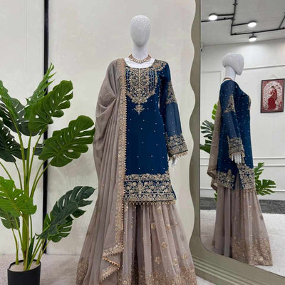 KD 1486 Faux Georgette with inner Beautiful Designer Suit