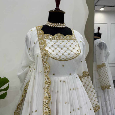 KD 1500 Faux Georgette with inner Gown