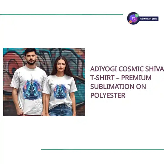 Adiyogi Cosmic Shiva T-Shirt &ndash; Premium Sublimation on Polyester by@Outfy