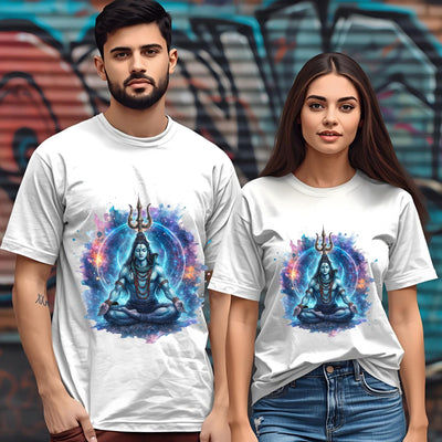 Adiyogi Cosmic Shiva T-Shirt – Premium Sublimation on Polyester