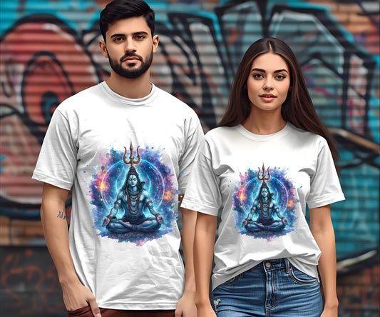 Adiyogi Cosmic Shiva T-Shirt – Premium Sublimation on Polyester